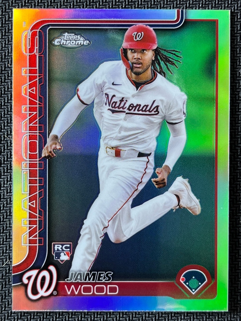 James Wood Refractor #132 2025 Topps Chrome Washington Nationals (RC) MLB